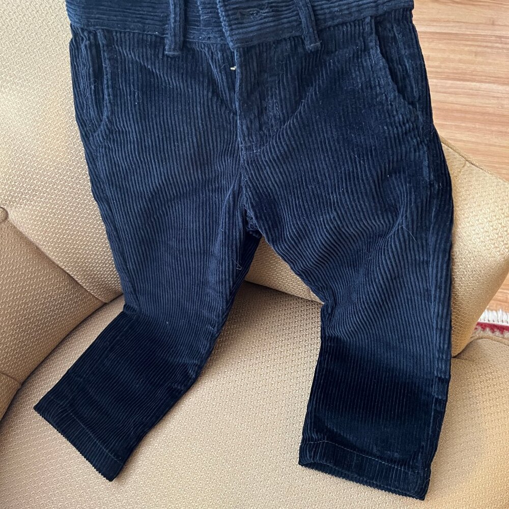 Hope & Henry Navy Corduroys - 2T